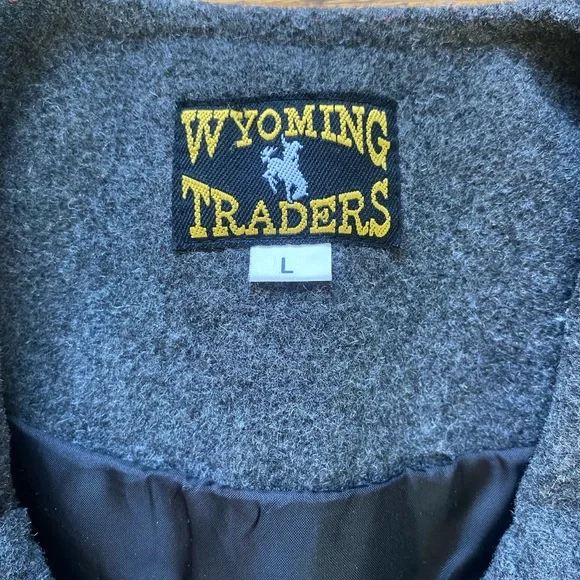 Wyoming Traders Mens Buckaroo Wool Button Up Ranch Wear Cowboy SZ L